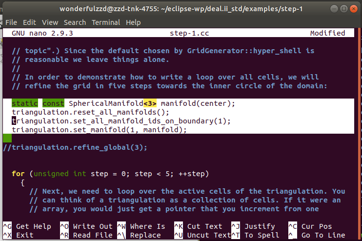 Code for adding Manifold