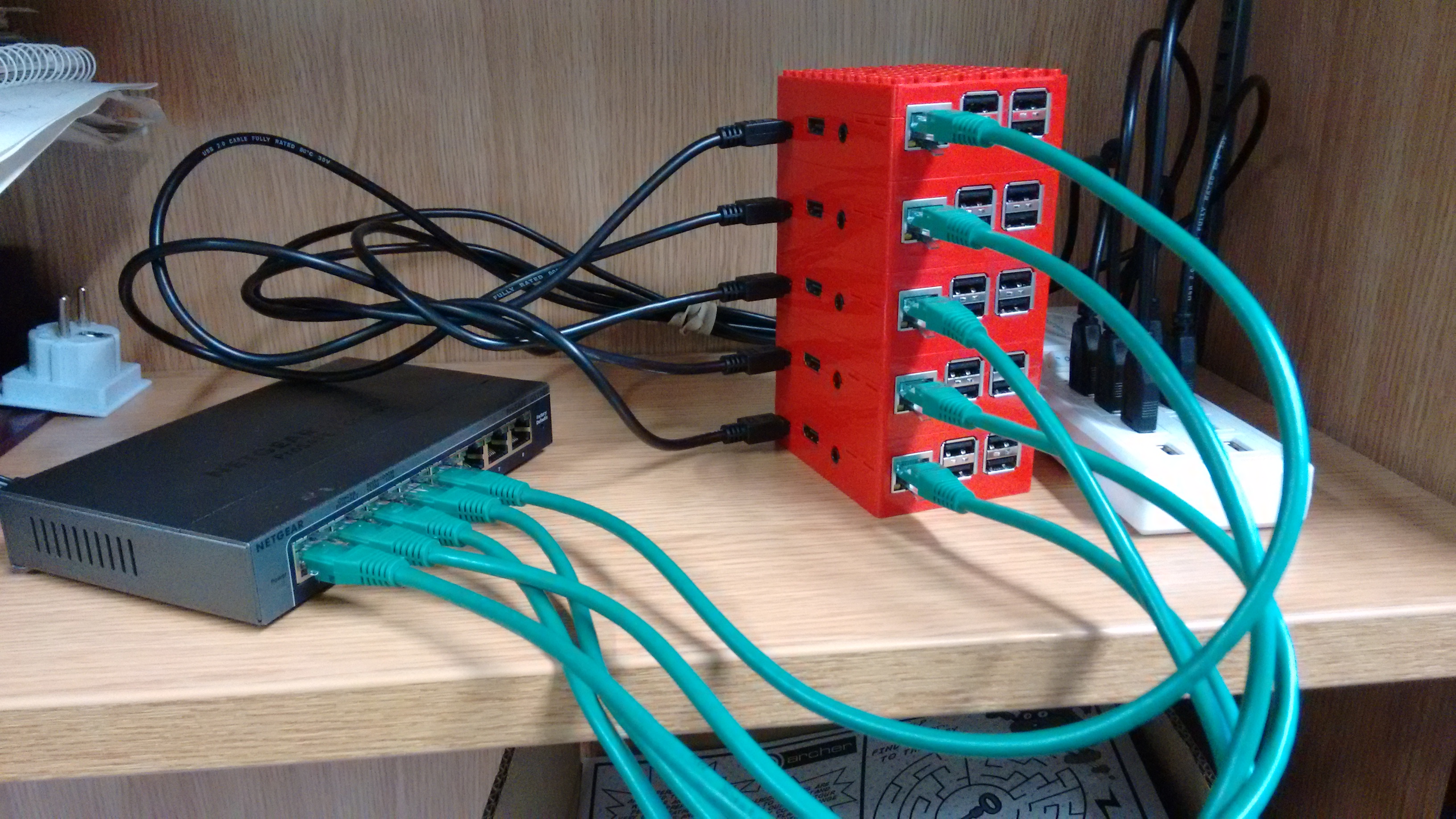 Raspberry Pi cluster lego